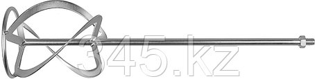 Насадка, ЗУБР ЗМРН-1-120, перемешивание сверху-вниз, М14, d=120 мм, L=590 мм, фото 2