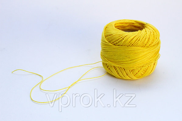 Бобинная пряжа для вязания, 100% хлопок, бледно-желтый