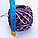 Нитки для вязания "Ирис", бело-фиолетовые, фото 2