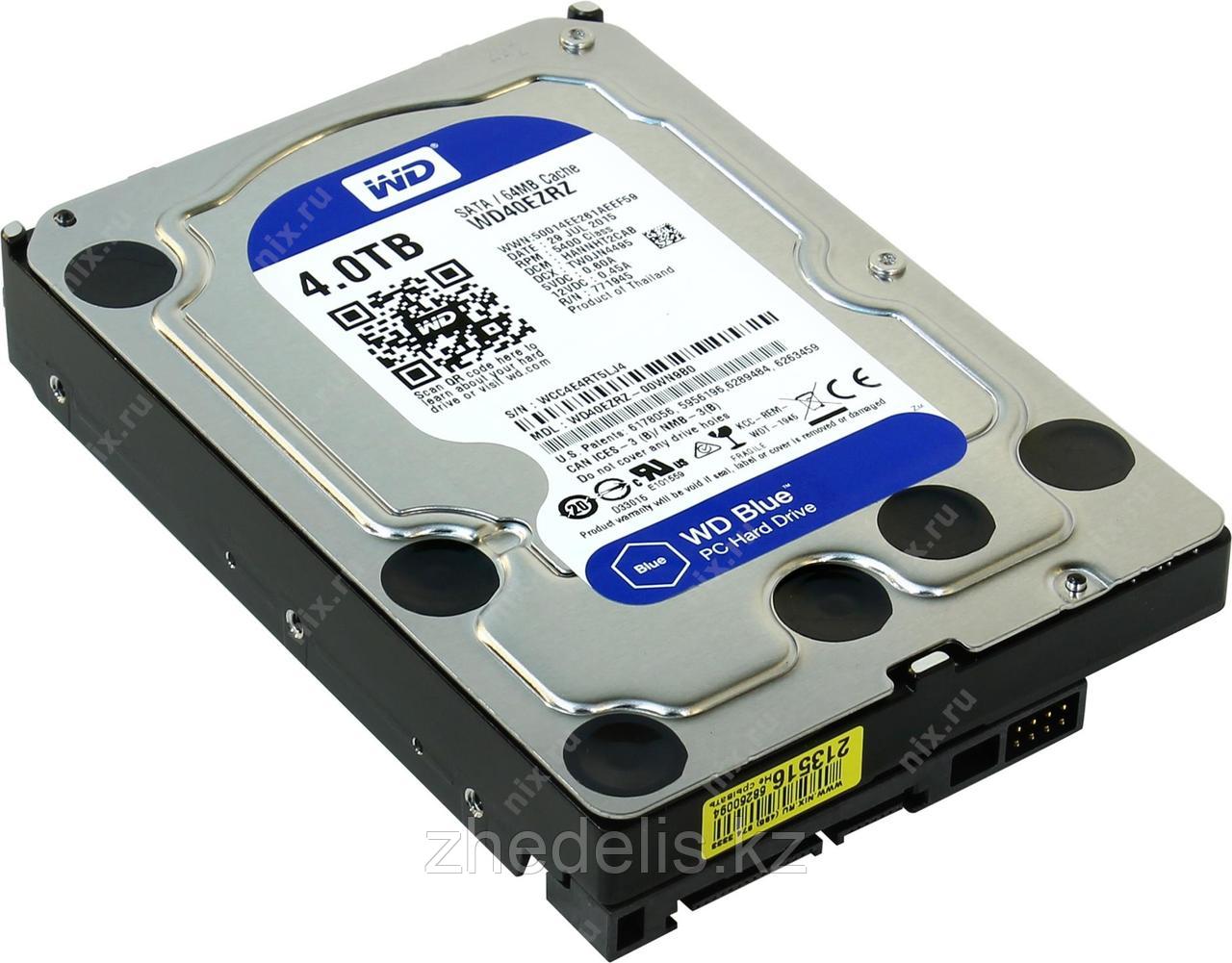 Жёсткий диск WD Blue™ WD40EZRZ 4ТБ 3,5" 5400RPM 64МB (SATA-III)