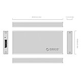 Корпус mSATA SSD ORICO MSA-U3-SV USB 3.0, фото 3