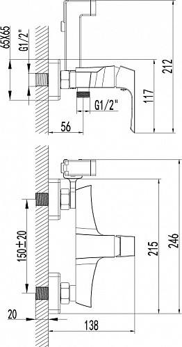 Гигиенический душ Lemark Unit LM4518C со смесителем - фото 2 - id-p58039438