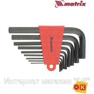 Набор шестигранников 2,0–12мм, 9 шт. MATRIX, фото 2
