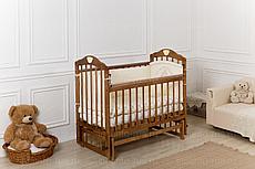 Кровать детская Incanto "Pali", (слоновая кость,орех) (маятник поперечный)