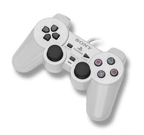 Аналоговый контроллер (джойстик) для игровой консоли Sony PlayStation 2 (Белый). - фото 2 - id-p18896184