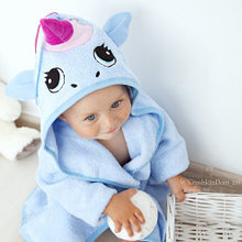 Детский халат единорожка
