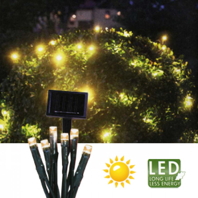 Гирлянда цепочка 6,3м разноцветная кабель зеленый солнечная батарея 80диодов LED MICRO outdoor 477-11 - фото 1 - id-p58087292