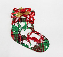 Гирлянда "Чулок", картонная, 12 см