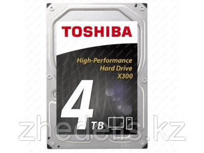 Жесткий диск TOSHIBA HDWE140UZSVA/HDETR11ZPA51F X300 BULK High-Performance 4ТБ 3,5" 7200RPM 128MB SATA-III