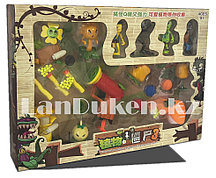 Набор фигурок растения против зомби Plants vs zombies (12 фигурек, 6 оружии для растении)