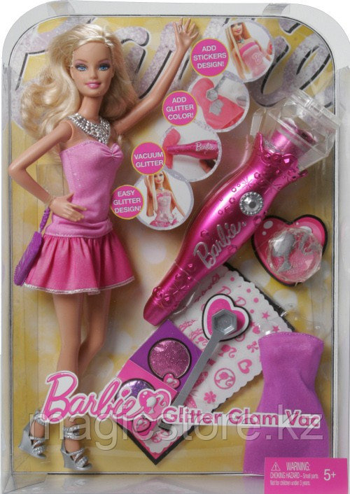 Кукла Барби Студия дизайна Barbie Glitter Glam Vac