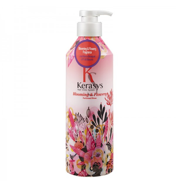 Парфюмированный кондиционер для волос Kerasys Blooming & Flowery Perfumed Rinse (600 мл)