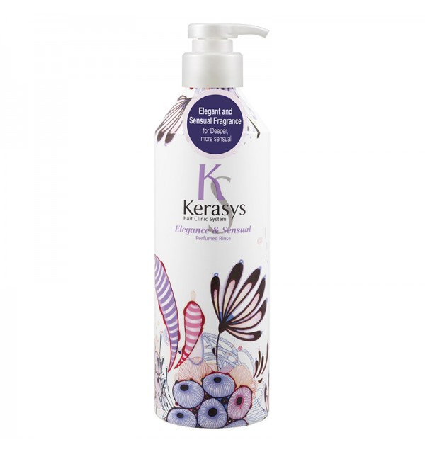 Парфюмированный кондиционер для тонких и ослабленных волос Kerasys Elegance & Sensual Perfumed Rinse (600 мл)