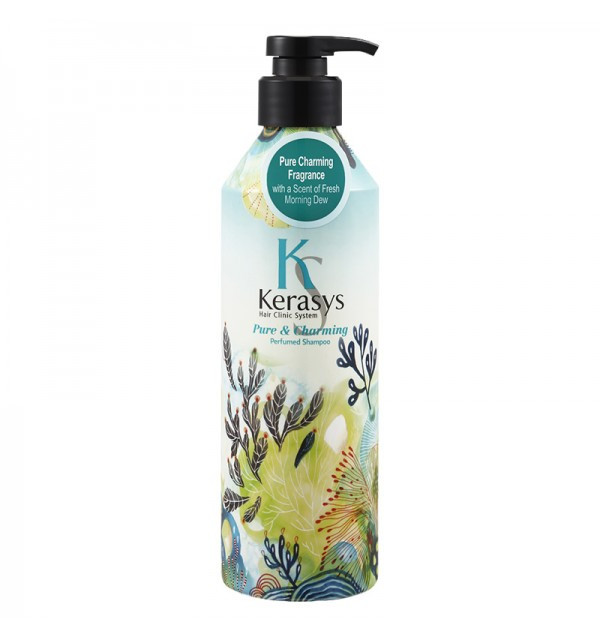 Парфюмированный шампунь для сухих и ломких волос Kerasys Pure & Charming Perfumed Shampoo (600 мл)
