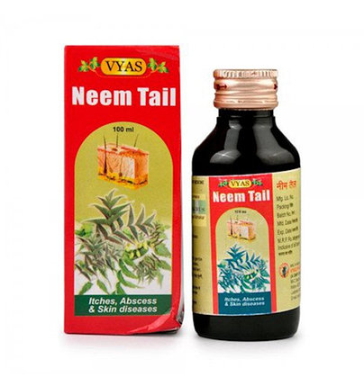 Аюрведическое масло Ним от кожных заболеваний (Neem Tail Vyas 60ml), фото 2