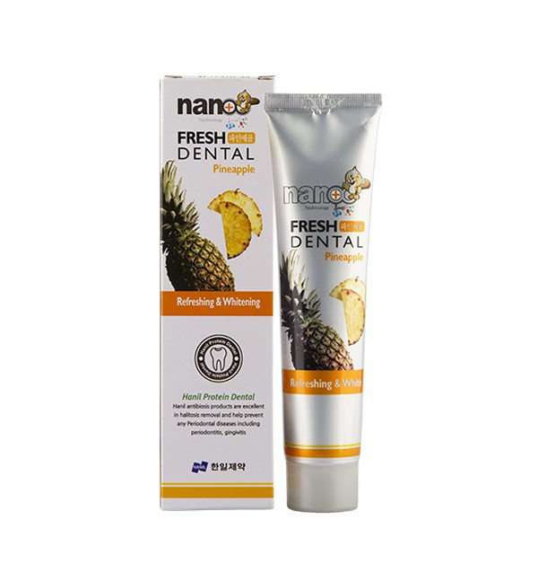 Зубная паста с экстрактом ананаса Hanil Nano Technology Fresh Dental Pineapple (160 г) - фото 1 - id-p58152186