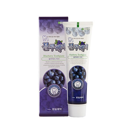 Зубная паста с экстрактом черники и перечной мяты Hanil Blueberry Toothpaste (170 г), фото 2