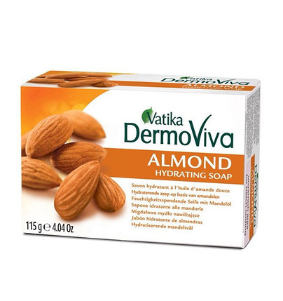 Увлажняющее мыло Dabur Vatika DermoViva Almond, фото 2