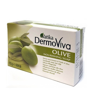 Увлажняющее мыло Dabur Vatika DermoViva Olive, фото 2