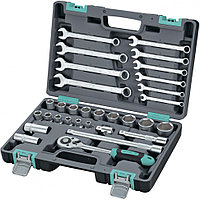 Набор инструментов, 1/2", CrV, пластиковый кейс 31 предм.// Stels
