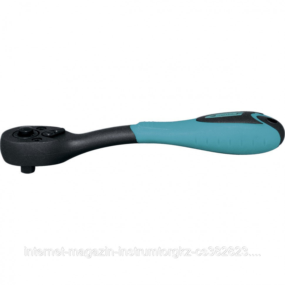 Ключ-трещотка 1/4", 72 зуба, Comfort, с быстрым сбросом, CrV, 2-х комп. рукоятка// Gross