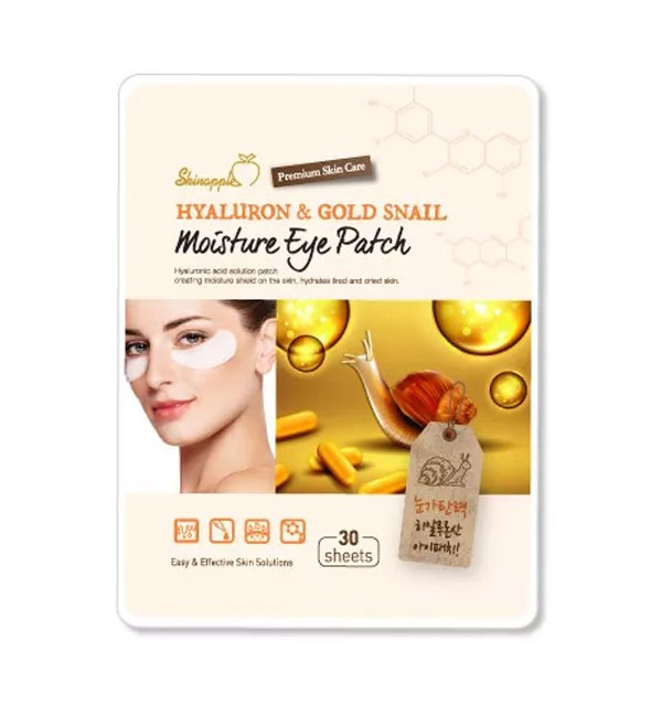 Гидрогелевые патчи Shinapple Hyaluron & Gold Snail Moisture Eye Patch (33 г)