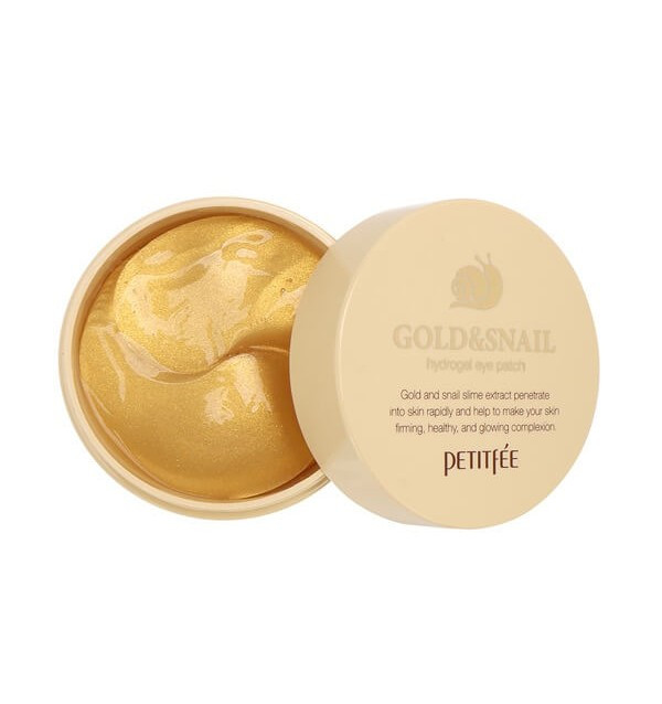 Гидрогелевые патчи с золотом и секретом улитки против морщин Petitfee Gold & Snail Hydrogel Eye Patch (84 г)