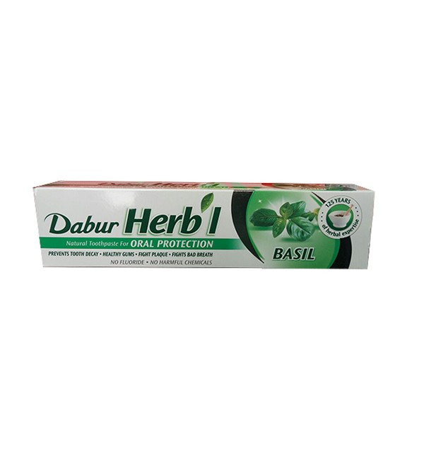 Зубная паста Dabur Herb'l Basil - фото 1 - id-p58152682