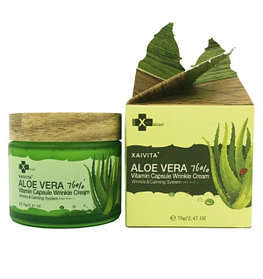 Крем для лица с алоэ вера Xaivita Aloe Vera 76% Vitamin Capsule Wrinkle Cream (70 г)