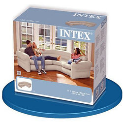 Надувной угловой диван Corner Sofa 257x203x76 см, Intex 68575