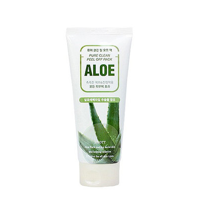 Маска-пленка для лица с экстрактом алоэ Jigott Pure Clean Peel Off Pack Aloe (180 мл), фото 2