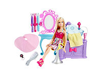 Кукла Барби Модная прическа Салон парикмахерская Barbie Hairtastic V4411 Кукла Барби Модная прическа Салон парикмахерская Barbie Hairtastic