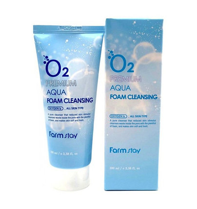 Пенка для умывания Farm Stay O2 Premium Aqua Foam Cleansing (100 мл), фото 2