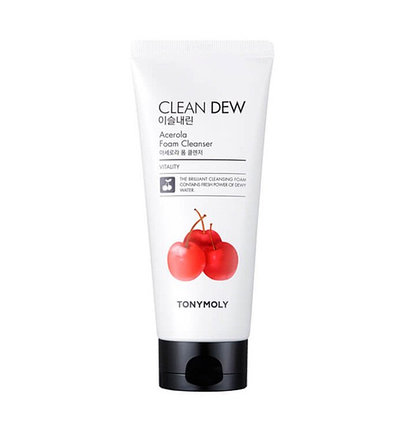 Пенка для умывания с экстрактом ацеролы Tony Moly Clean Dew Acerola Foam Cleanser (180 мл), фото 2