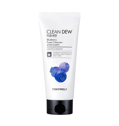 Пенка для умывания с экстрактом черники Tony Moly Clean Dew Blueberry Foam Cleanser (180 мл), фото 2