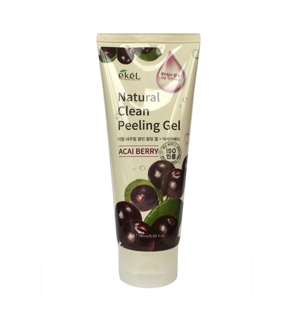 Пилинг-скатка с экстрактом ягоды асаи Ekel Acai Berry Natural Clean Peeling Gel (180 мл) - фото 1 - id-p58153200