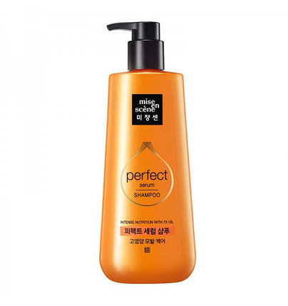 Питательный шампунь для поврежденных волос Mise-en-Scene Perfect Serum Shampoo (680 мл), фото 2