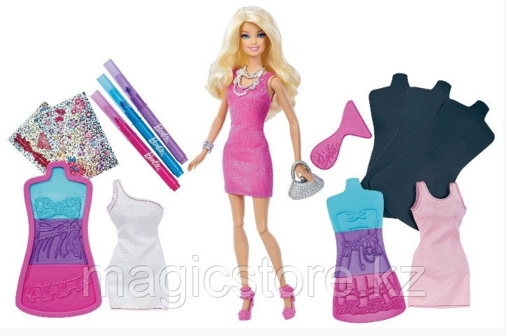 Кукла Барби Модная дизайн-студия Создай свое платье Barbie