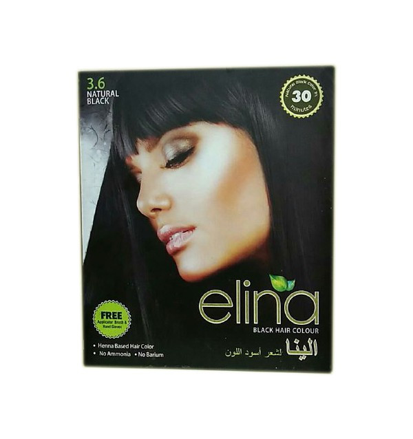 Хна для волос Elina Black Hair Colour (черная) - фото 1 - id-p58153384