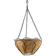 Кашпо подвесное, с кокосовой корзиной, диаметр 25 см// Palisad