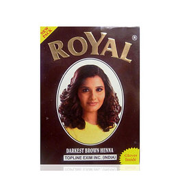 Хна для окрашивания волос Royal Darkest Brown (темно-каштановый)