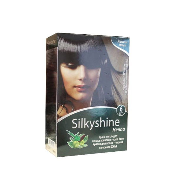 Хна для окрашивания волос Silky Shine (черный) - фото 1 - id-p58153399