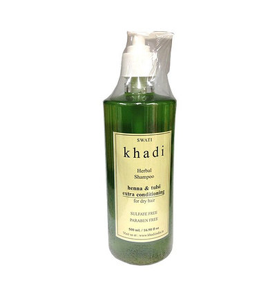 Шампунь-кондиционер с хной и туласи для сухих волос Khadi, фото 2