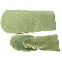 Рукавицы специальные двунитка, огнеупорные, 1 размер, Россия //Сибртех