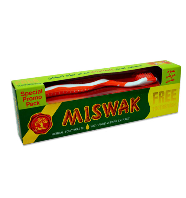 Зубная паста Miswak (Dabur) с щеткой в подарок!