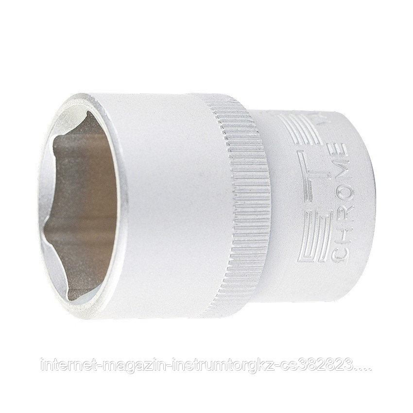 Головка торцевая, 27 мм, 6-гранная, CrV, под квадрат 1/2",// Stels