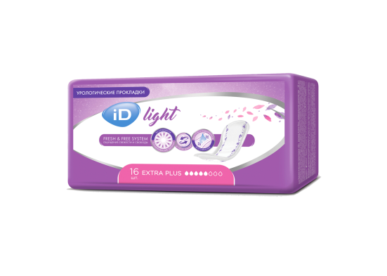 Прокладки урологические женские  ID Light Extra Plus 16 штук