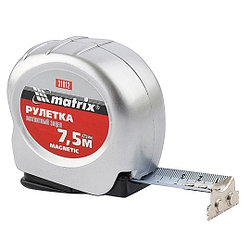 Рулетка Magnetic, 7,5 м х 25 мм, магнитный зацеп// Matrix