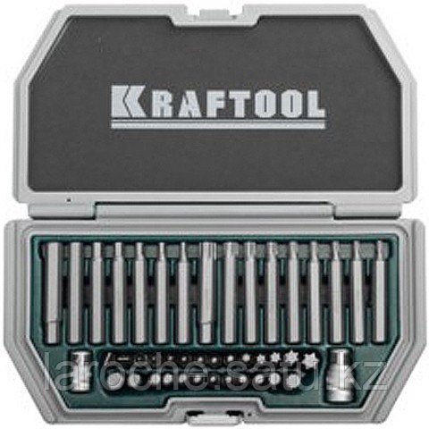 KRAFTOOL "INDUSTRY" жинағы Жоғары жүктемелерге арналған күшейтілген биттер, екі адаптері бар, 44 дана - фото 1 - id-p4069005
