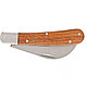 Нож садовый складной, изогнутое лезвие, 170 мм, деревянная рукоятка// Palisad, фото 3